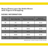 Brace Direct Easy Lace Up Ankle Brace - Quick-Adjust Ankle Support for Sports & Recovery
