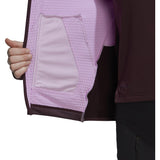 adidas Terrex Tech Flooce Womens Hooded Fleece Hiking Jacket