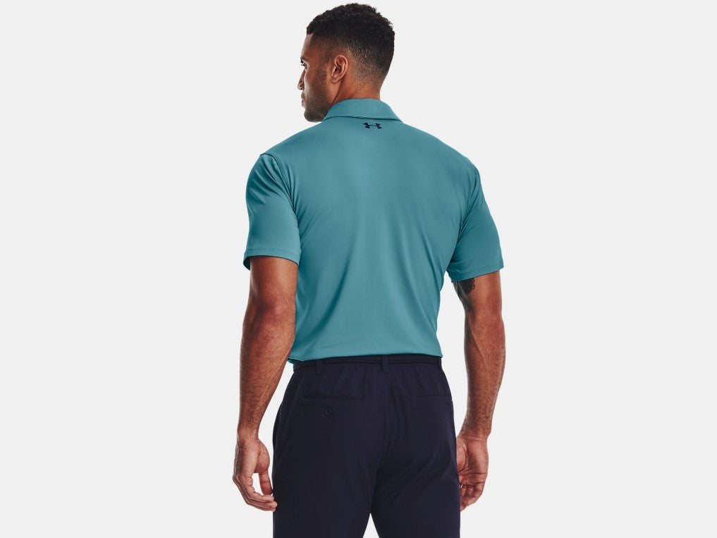 Under Armour Tee To Green Mens Short Sleeve Polo Shirt