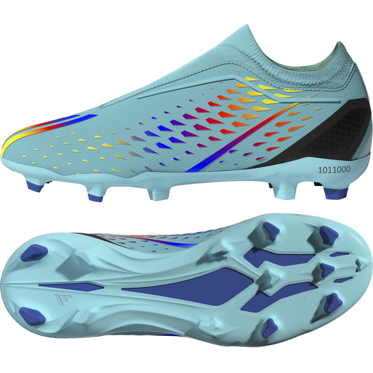 adidas X Speedportal.3 Laceless Kids Firm Ground Soccer Cleats in Aqua